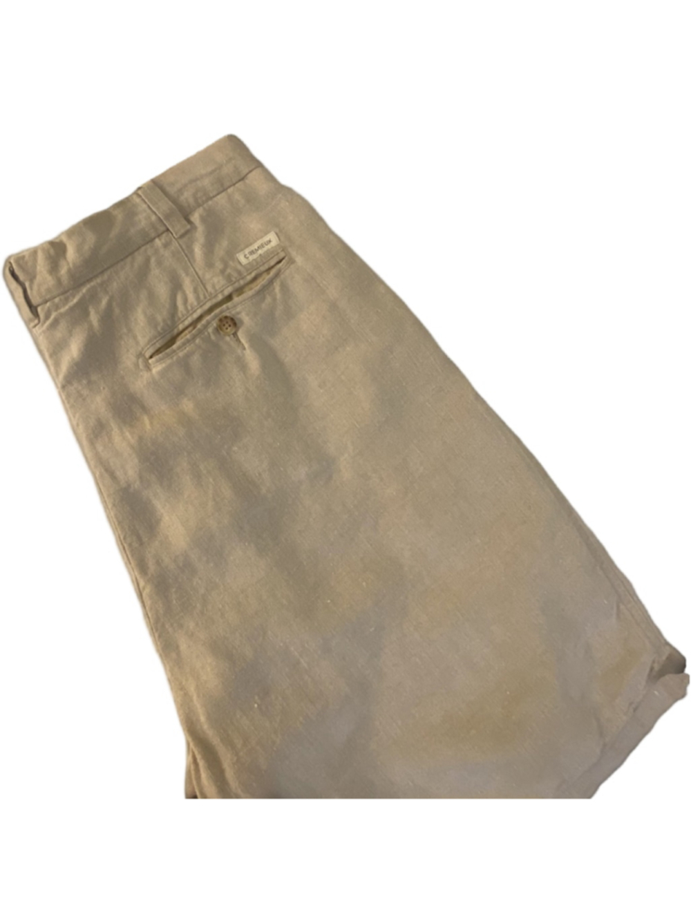Daniel Cremieux Signature Collection Monaco Linen Shorts Men's Size 36 Beige